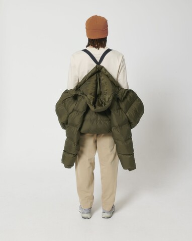 Puffer - Die Oversized Unisex-Steppjacke - British Khaki - XXL bedrucken, Art.-Nr. STJU840C0082X