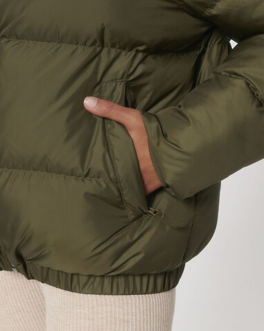 Puffer - Die Oversized Unisex-Steppjacke - British Khaki - S bedrucken, Art.-Nr. STJU840C0081S Puffer - Die Oversized Unisex-Steppjacke - British Khaki - S bedrucken, Art.-Nr. STJU840C0081S