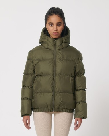 Puffer - Die Oversized Unisex-Steppjacke - British Khaki - S bedrucken, Art.-Nr. STJU840C0081S Puffer - Die Oversized Unisex-Steppjacke - British Khaki - S bedrucken, Art.-Nr. STJU840C0081S