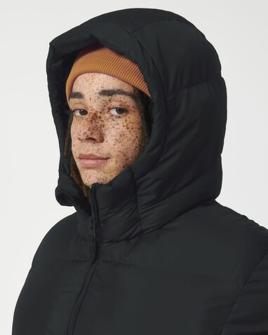 Puffer - Die Oversized Unisex-Steppjacke - Black - 3XL bedrucken, Art.-Nr. STJU840C0023X