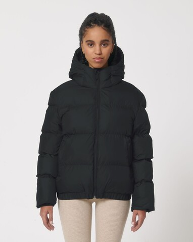 Puffer - Die Oversized Unisex-Steppjacke - Black - S bedrucken, Art.-Nr. STJU840C0021S