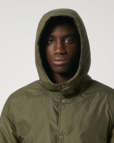 Padded Parker - Der Unisex-Parka wattiert - British Khaki - L bedrucken, Art.-Nr. STJU841C0081L