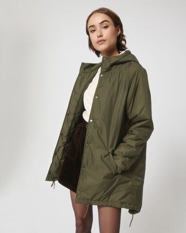 Padded Parker - Der Unisex-Parka wattiert - British Khaki - S bedrucken, Art.-Nr. STJU841C0081S Padded Parker - Der Unisex-Parka wattiert - British Khaki - S bedrucken, Art.-Nr. STJU841C0081S