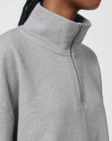 Miller Dry - Das Boxy Unisex-Sweatshirt mit kurzem Reißverschluss und trockenem Griff - Heather Grey - L bedrucken, Art.-Nr. STSU795C2501L Miller Dry - Das Boxy Unisex-Sweatshirt mit kurzem Reißverschluss und trockenem Griff - Heather Grey - L bedrucken, Art.-Nr. STSU795C2501L
