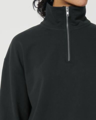 Miller Dry - Das Boxy Unisex-Sweatshirt mit kurzem Reißverschluss und trockenem Griff - Black - XL bedrucken, Art.-Nr. STSU795C0021X