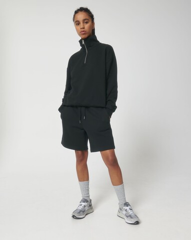 Miller Dry - Das Boxy Unisex-Sweatshirt mit kurzem Reißverschluss und trockenem Griff - Black - XL bedrucken, Art.-Nr. STSU795C0021X
