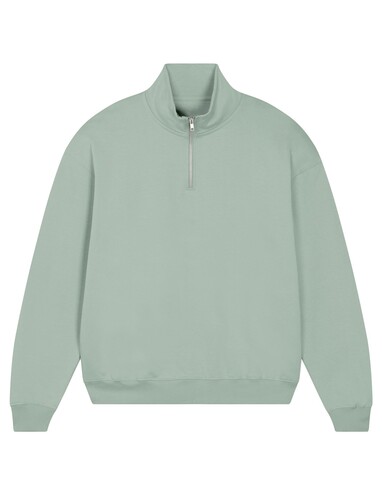 Miller Dry - Das Boxy Unisex-Sweatshirt mit kurzem Reißverschluss und trockenem Griff - Aloe - XXL bedrucken, Art.-Nr. STSU795C0892X Miller Dry - Das Boxy Unisex-Sweatshirt mit kurzem Reißverschluss und trockenem Griff - Aloe - XXL bedrucken, Art.-Nr. STSU795C0892X