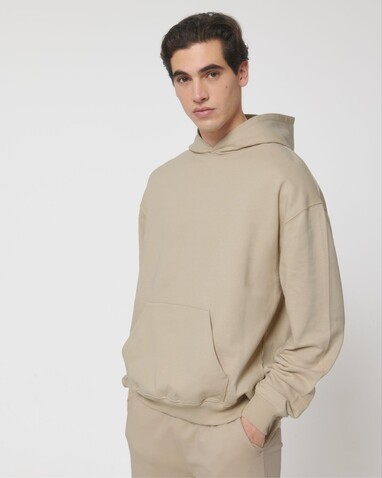 Cooper Dry - Der Boxy Unisex-Hoodie mit trockenem Griff - Desert Dust - S bedrucken, Art.-Nr. STSU797C0281S