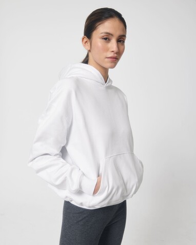 Cooper Dry - Der Boxy Unisex-Hoodie mit trockenem Griff - White - L bedrucken, Art.-Nr. STSU797C0011L Cooper Dry - Der Boxy Unisex-Hoodie mit trockenem Griff - White - L bedrucken, Art.-Nr. STSU797C0011L