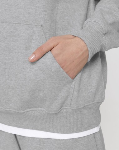 Cooper Dry - Der Boxy Unisex-Hoodie mit trockenem Griff - Heather Grey - L bedrucken, Art.-Nr. STSU797C2501L