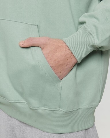 Cooper Dry - Der Boxy Unisex-Hoodie mit trockenem Griff - Aloe - XS bedrucken, Art.-Nr. STSU797C089XS