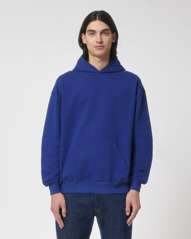 Cooper Dry - Der Boxy Unisex-Hoodie mit trockenem Griff - Worker Blue - XXS bedrucken, Art.-Nr. STSU797C0882S