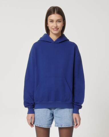 Cooper Dry - Der Boxy Unisex-Hoodie mit trockenem Griff - Worker Blue - XXL bedrucken, Art.-Nr. STSU797C0882X