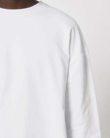 Ledger Dry - Das Boxy Rundhals-Unisex-Sweatshirt mit trockenem Griff - White - XXL bedrucken, Art.-Nr. STSU798C0012X