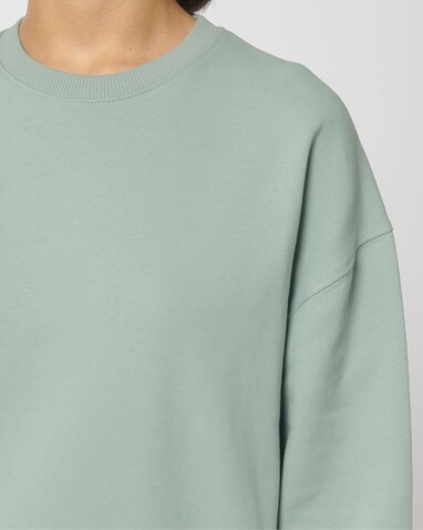 Ledger Dry - Das Boxy Rundhals-Unisex-Sweatshirt mit trockenem Griff - Aloe - XXS bedrucken, Art.-Nr. STSU798C0892S