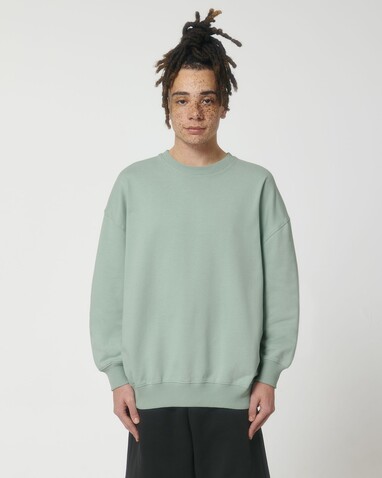 Ledger Dry - Das Boxy Rundhals-Unisex-Sweatshirt mit trockenem Griff - Aloe - XXL bedrucken, Art.-Nr. STSU798C0892X