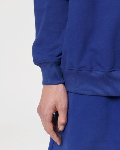 Ledger Dry - Das Boxy Rundhals-Unisex-Sweatshirt mit trockenem Griff - Worker Blue - XL bedrucken, Art.-Nr. STSU798C0881X