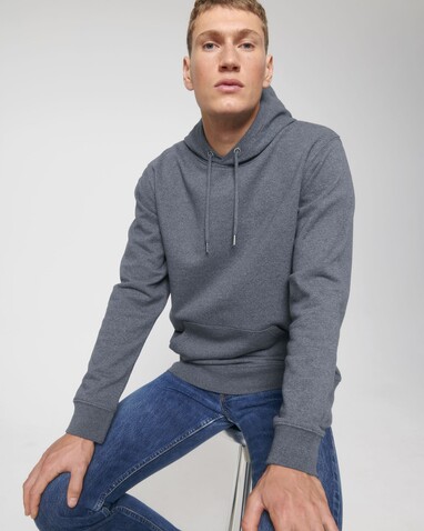 RE-Cruiser - Der Unisex-Hoodie mit trockenem Griff aus recycelter Baumwolle - RE-Navy - M bedrucken, Art.-Nr. STSU800C6011M