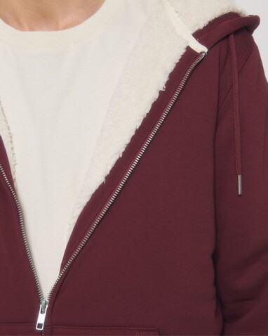 Hygger Sherpa - Der Unisex-Zip-Hoodie mit Sherpa-Futter - Burgundy - XS bedrucken, Art.-Nr. STSU956C244XS