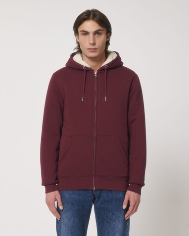 Hygger Sherpa - Der Unisex-Zip-Hoodie mit Sherpa-Futter - Burgundy - XXS bedrucken, Art.-Nr. STSU956C2442S Hygger Sherpa - Der Unisex-Zip-Hoodie mit Sherpa-Futter - Burgundy - XXS bedrucken, Art.-Nr. STSU956C2442S