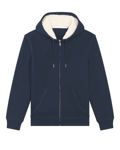 Hygger Sherpa - Der Unisex-Zip-Hoodie mit Sherpa-Futter - French Navy - XS bedrucken, Art.-Nr. STSU956C727XS Hygger Sherpa - Der Unisex-Zip-Hoodie mit Sherpa-Futter - French Navy - XS bedrucken, Art.-Nr. STSU956C727XS