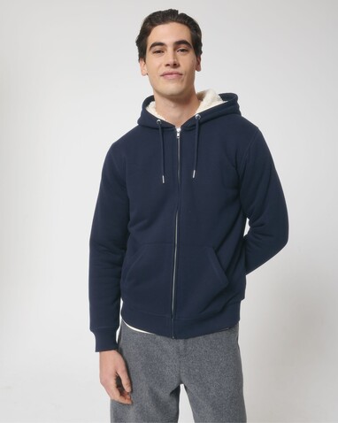 Hygger Sherpa - Der Unisex-Zip-Hoodie mit Sherpa-Futter - French Navy - XS bedrucken, Art.-Nr. STSU956C727XS Hygger Sherpa - Der Unisex-Zip-Hoodie mit Sherpa-Futter - French Navy - XS bedrucken, Art.-Nr. STSU956C727XS