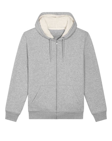 Hygger Sherpa - Der Unisex-Zip-Hoodie mit Sherpa-Futter - Heather Grey - L bedrucken, Art.-Nr. STSU956C2501L Hygger Sherpa - Der Unisex-Zip-Hoodie mit Sherpa-Futter - Heather Grey - L bedrucken, Art.-Nr. STSU956C2501L
