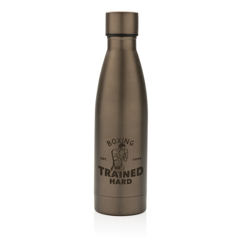 RCS recycelte Stainless Steel Solid Vakuum-Flasche braun bedrucken, Art.-Nr. P433.279 RCS recycelte Stainless Steel Solid Vakuum-Flasche braun bedrucken, Art.-Nr. P433.279
