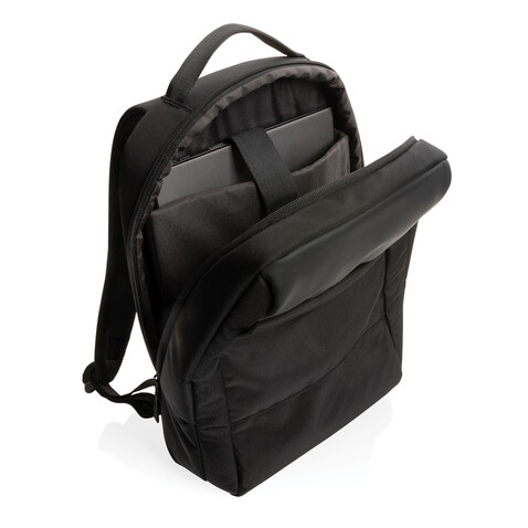 Swiss Peak AWARE™ RPET 15,6" Day-Pack schwarz bedrucken, Art.-Nr. P762.741