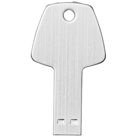 USB-Stick Schlüssel, silber, 1GB bedrucken, Art.-Nr. 1Z33390D