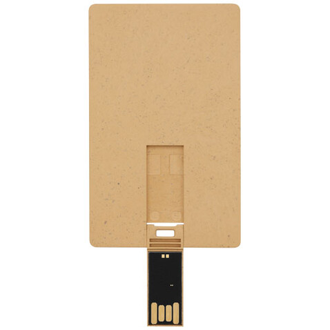 Rechteckiger, ausklappbarer USB-Stick in Kreditkarten-Format, Kraftpapier, 1GB bedrucken, Art.-Nr. 1Z48506D Rechteckiger, ausklappbarer USB-Stick in Kreditkarten-Format, Kraftpapier, 1GB bedrucken, Art.-Nr. 1Z48506D