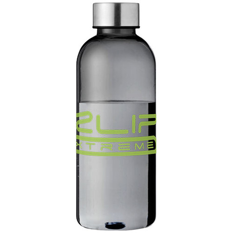 Spring 600 ml Trinkflasche, transparent schwarz bedrucken, Art.-Nr. 10028900