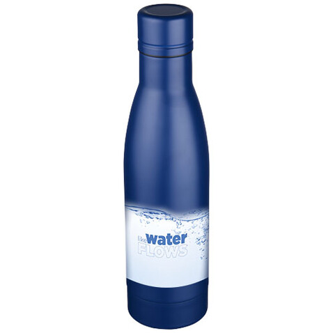 Vasa 500 ml Kupfer-Vakuum Isolierflasche, blau bedrucken, Art.-Nr. 10049404 Vasa 500 ml Kupfer-Vakuum Isolierflasche, blau bedrucken, Art.-Nr. 10049404