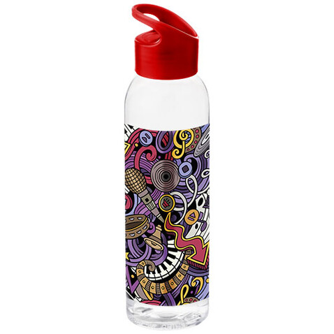 Sky 650 ml Tritan™ Colour-Pop Sportflasche, rot, transparent bedrucken, Art.-Nr. 10050802 Sky 650 ml Tritan™ Colour-Pop Sportflasche, rot, transparent bedrucken, Art.-Nr. 10050802