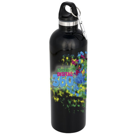 Atlantic 530 ml Vakuum Isolierflasche, schwarz bedrucken, Art.-Nr. 10052800