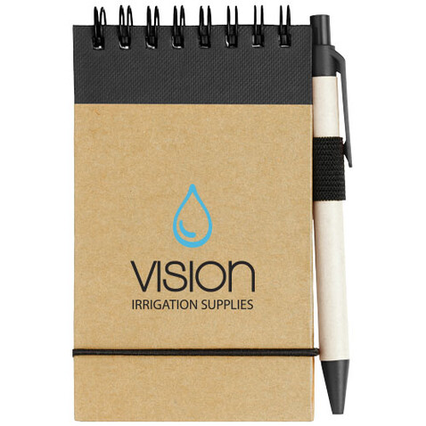 Zuse A7 Recycling Notizblock mit Stift, natur, schwarz bedrucken, Art.-Nr. 10626901 Zuse A7 Recycling Notizblock mit Stift, natur, schwarz bedrucken, Art.-Nr. 10626901