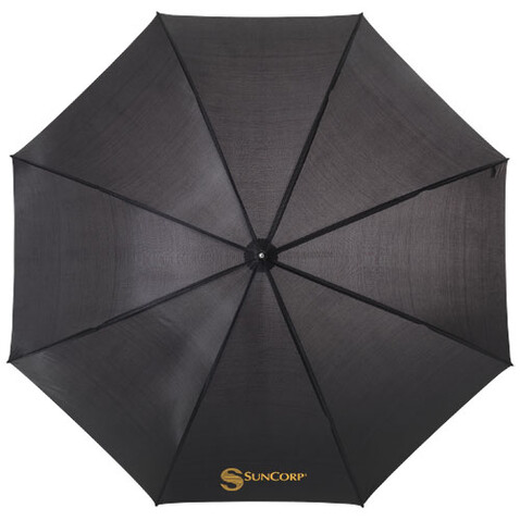 Karl 30" Golfschirm mit Holzgriff, schwarz bedrucken, Art.-Nr. 19547884