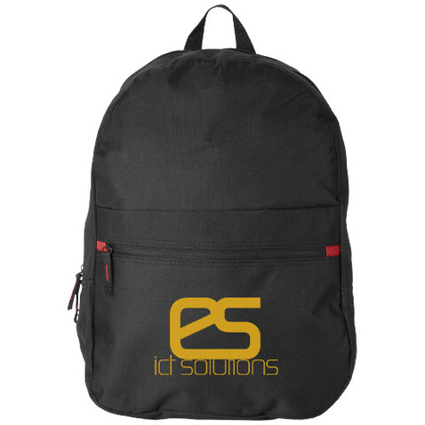 Vancouver Rucksack 23L, schwarz bedrucken, Art.-Nr. 11942800