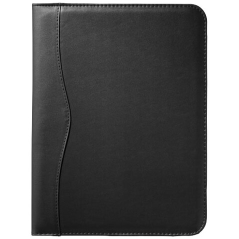 Ebony A4 Schreibmappe, schwarz bedrucken, Art.-Nr. 19549302