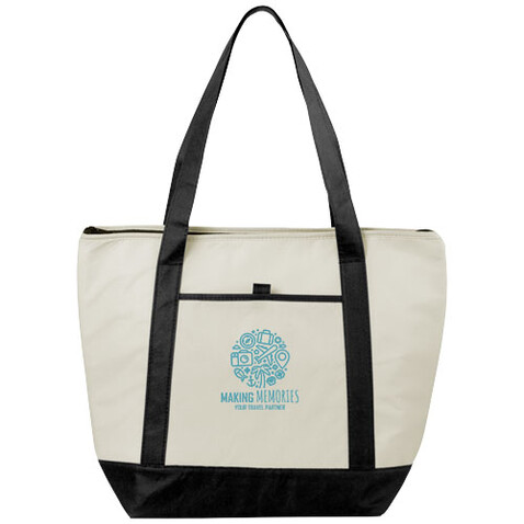 Lighthouse Non Woven Kühltasche 21L, natural, schwarz bedrucken, Art.-Nr. 12008500 Lighthouse Non Woven Kühltasche 21L, natural, schwarz bedrucken, Art.-Nr. 12008500