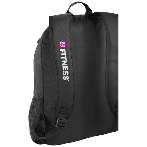 Benton 15" Laptop-Rucksack 15L, schwarz bedrucken, Art.-Nr. 12009300 Benton 15" Laptop-Rucksack 15L, schwarz bedrucken, Art.-Nr. 12009300