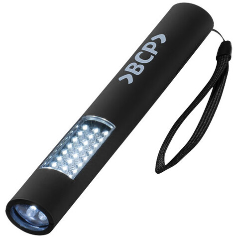 Lutz Magnet Taschenlampe mit 28 LEDs, schwarz bedrucken, Art.-Nr. 13402700 Lutz Magnet Taschenlampe mit 28 LEDs, schwarz bedrucken, Art.-Nr. 13402700
