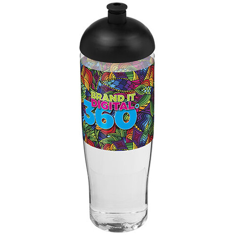 H2O Active® Tempo 700 ml Sportflasche mit Stülpdeckel, transparent, schwarz bedrucken, Art.-Nr. 21004200 H2O Active® Tempo 700 ml Sportflasche mit Stülpdeckel, transparent, schwarz bedrucken, Art.-Nr. 21004200