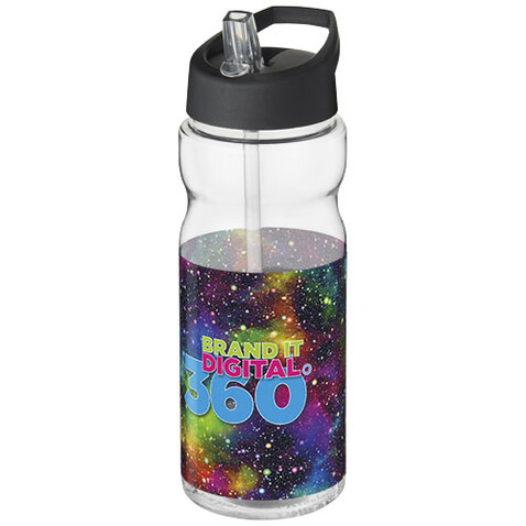 H2O Active® Base 650 ml Sportflasche mit Ausgussdeckel, transparent, schwarz bedrucken, Art.-Nr. 21004900 H2O Active® Base 650 ml Sportflasche mit Ausgussdeckel, transparent, schwarz bedrucken, Art.-Nr. 21004900