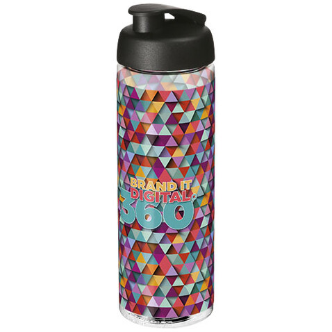 H2O Active® Vibe 850 ml Sportflasche mit Klappdeckel, transparent, schwarz bedrucken, Art.-Nr. 21009400 H2O Active® Vibe 850 ml Sportflasche mit Klappdeckel, transparent, schwarz bedrucken, Art.-Nr. 21009400
