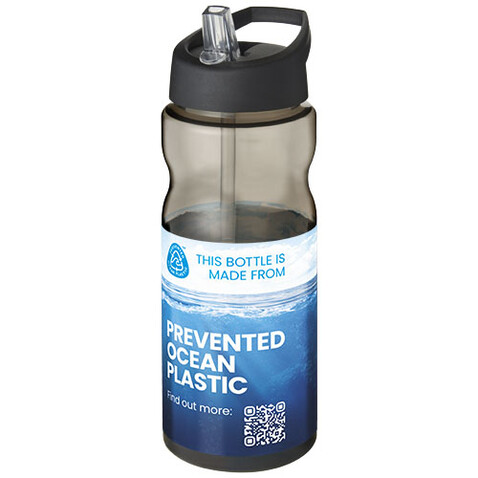 H2O Active® Eco Base 650 ml Sportflasche mit Ausgussdeckel, charcoal, schwarz bedrucken, Art.-Nr. 21009900 H2O Active® Eco Base 650 ml Sportflasche mit Ausgussdeckel, charcoal, schwarz bedrucken, Art.-Nr. 21009900