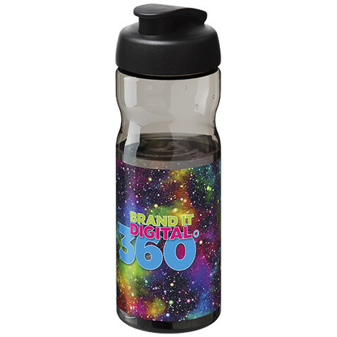 H2O Active® Base Tritan™ 650 ml Sportflasche mit Klappdeckel, kohle, schwarz bedrucken, Art.-Nr. 21043600 H2O Active® Base Tritan™ 650 ml Sportflasche mit Klappdeckel, kohle, schwarz bedrucken, Art.-Nr. 21043600
