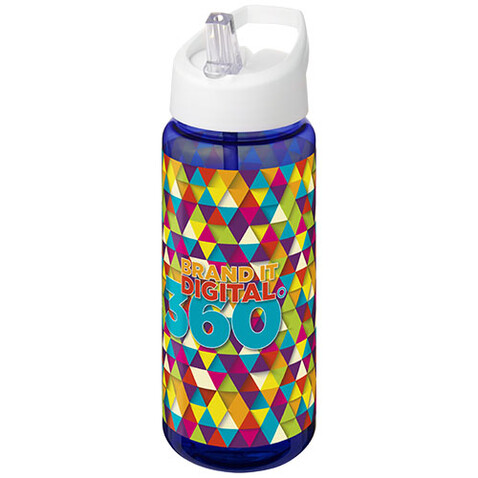 H2O Active® Octave Tritan™ 600 ml Sportflasche mit Ausgussdeckel, blau, weiss bedrucken, Art.-Nr. 21044604 H2O Active® Octave Tritan™ 600 ml Sportflasche mit Ausgussdeckel, blau, weiss bedrucken, Art.-Nr. 21044604