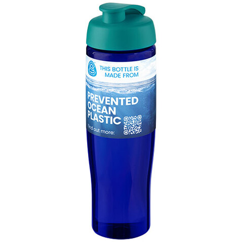 H2O Active® Eco Tempo 700 ml Sportflasche mit Klappdeckel, aquablau, blau bedrucken, Art.-Nr. 21044851 H2O Active® Eco Tempo 700 ml Sportflasche mit Klappdeckel, aquablau, blau bedrucken, Art.-Nr. 21044851
