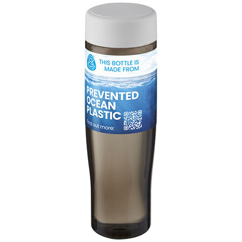 H2O Active® Eco Tempo 700 ml Wasserflasche mit Drehdeckel, weiss, kohle bedrucken, Art.-Nr. 21045001 H2O Active® Eco Tempo 700 ml Wasserflasche mit Drehdeckel, weiss, kohle bedrucken, Art.-Nr. 21045001